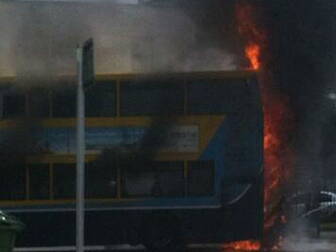 Bus fire in Dublin causes trav...